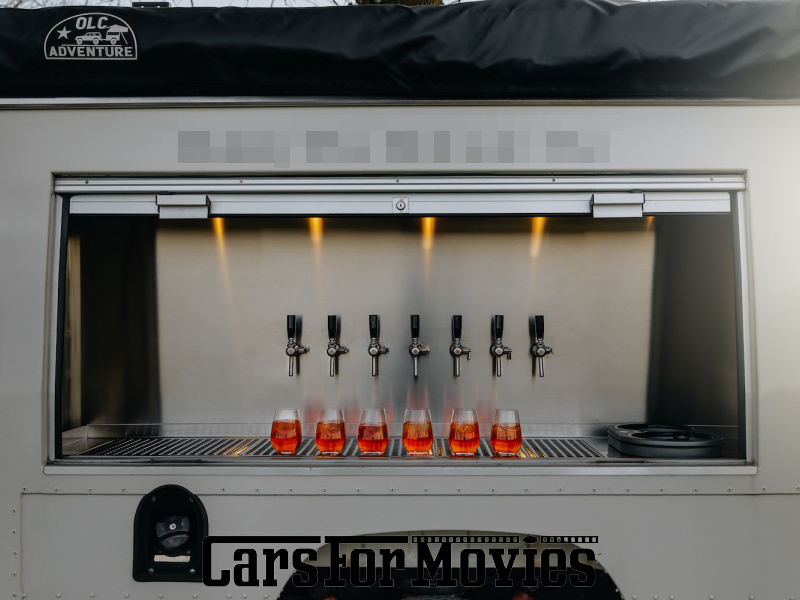 CarsForMovies | Land Rover Defender 110 1995 England Weiß Schwarz Zivilfahrzeug Pick-up Nordrhein-Westfalen 7256 verkaufswagen bar catering messe imbiss unikat